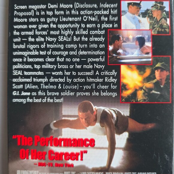 G.I. Jane VHS Demi Moore Action Drama Movie 1997 Ridley Scott Film - Picture 13 of 16